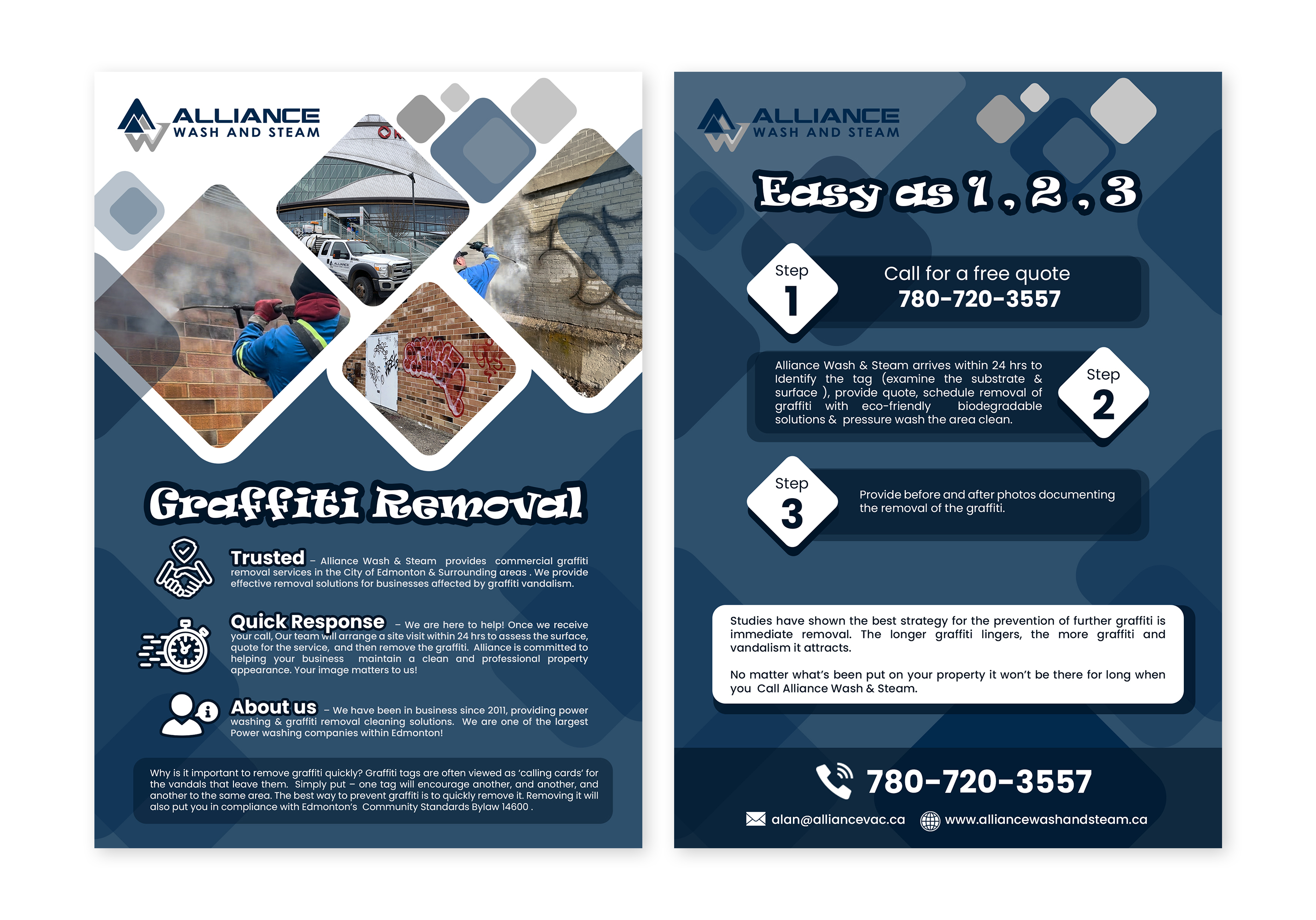 Flyer Design by Krold IT Solutions for Alliance Vac Services Ltd | Design #32724384