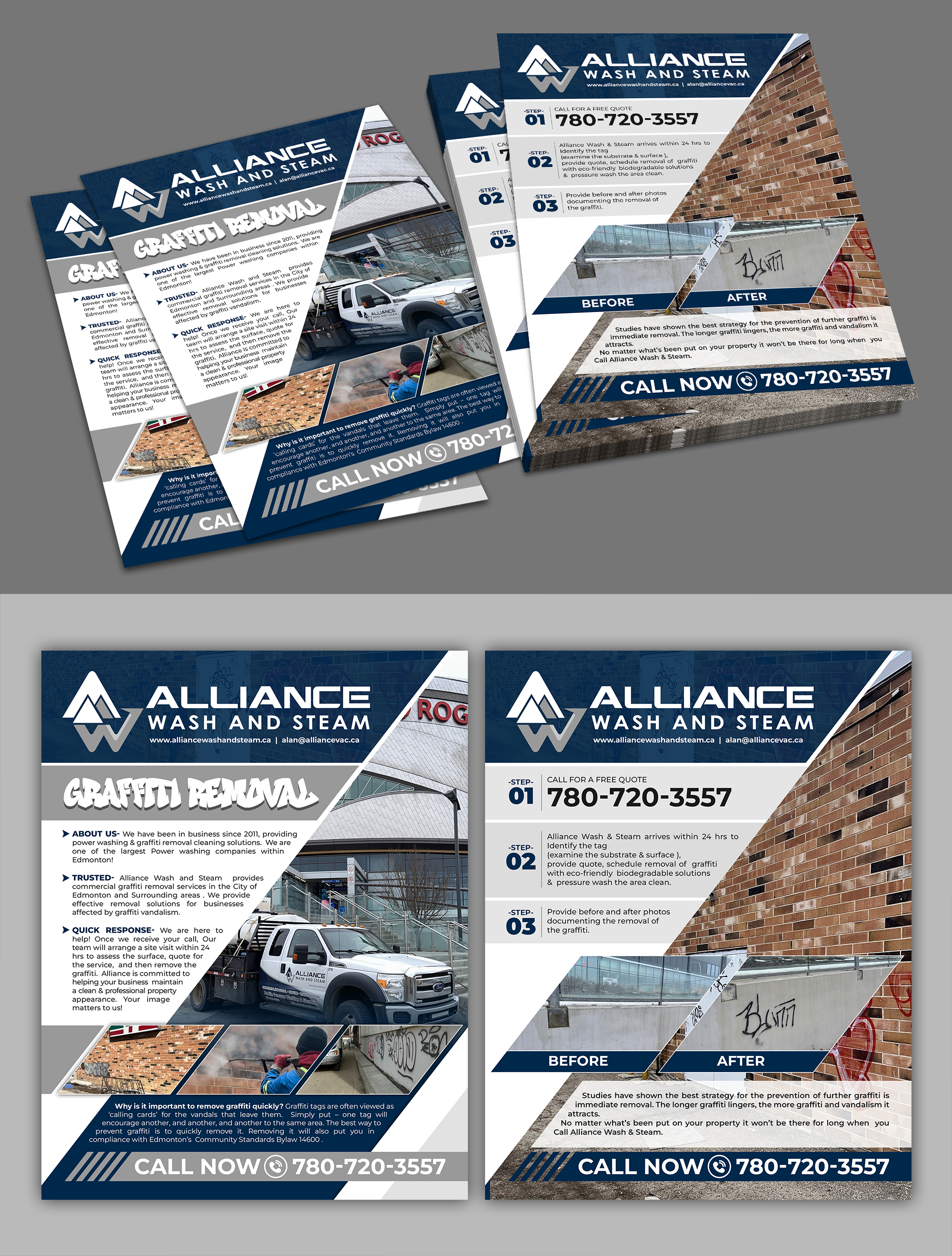 Flyer Design by websmartusa for Alliance Vac Services Ltd | Design #32712065