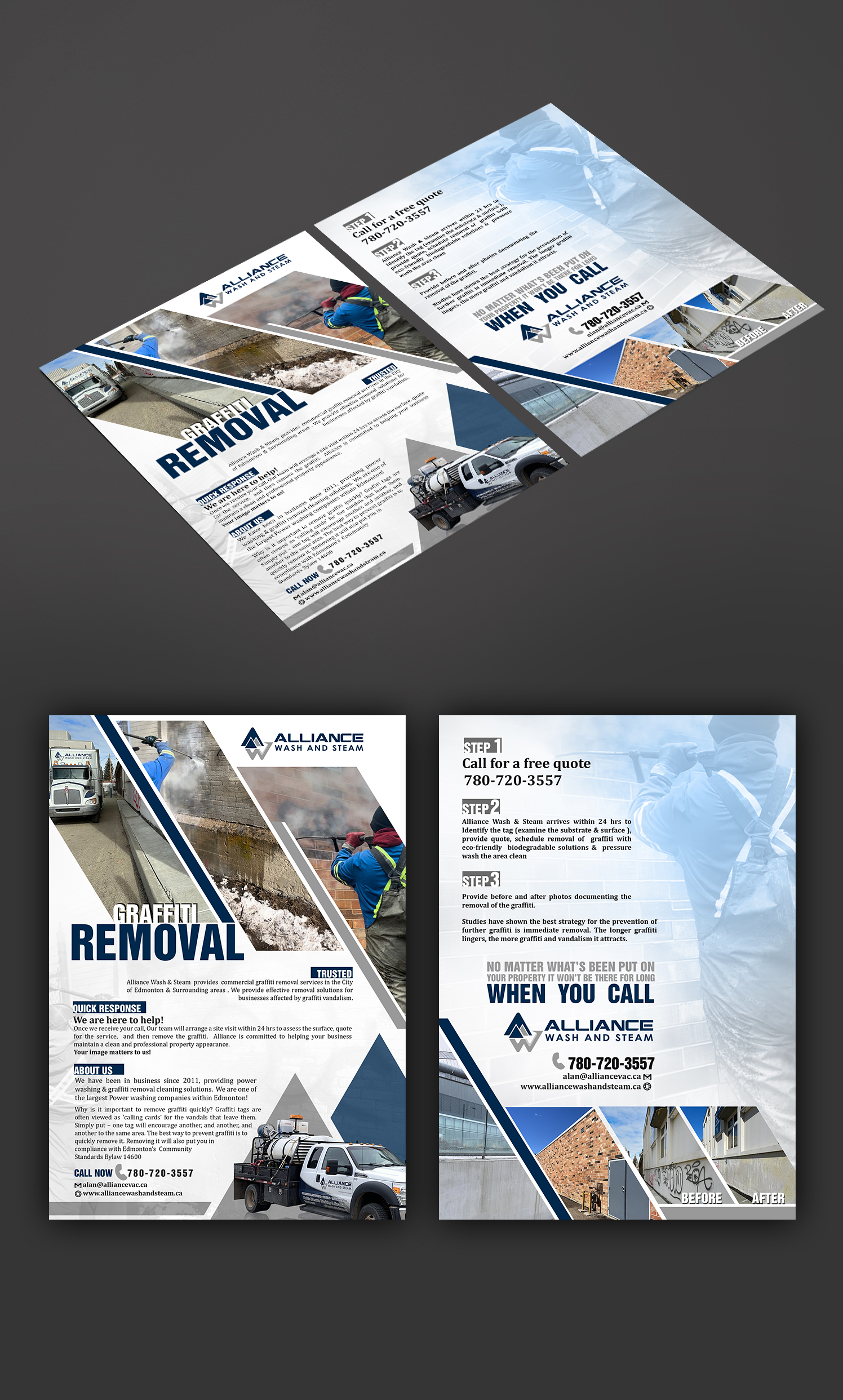 Flyer Design by SWASTIK for Alliance Vac Services Ltd | Design #32709800