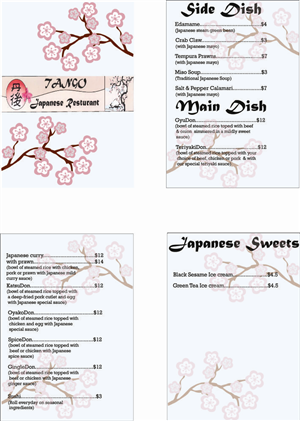 Diseño de Menú por HollyBlue Studio para este proyecto | Diseño: #3104061