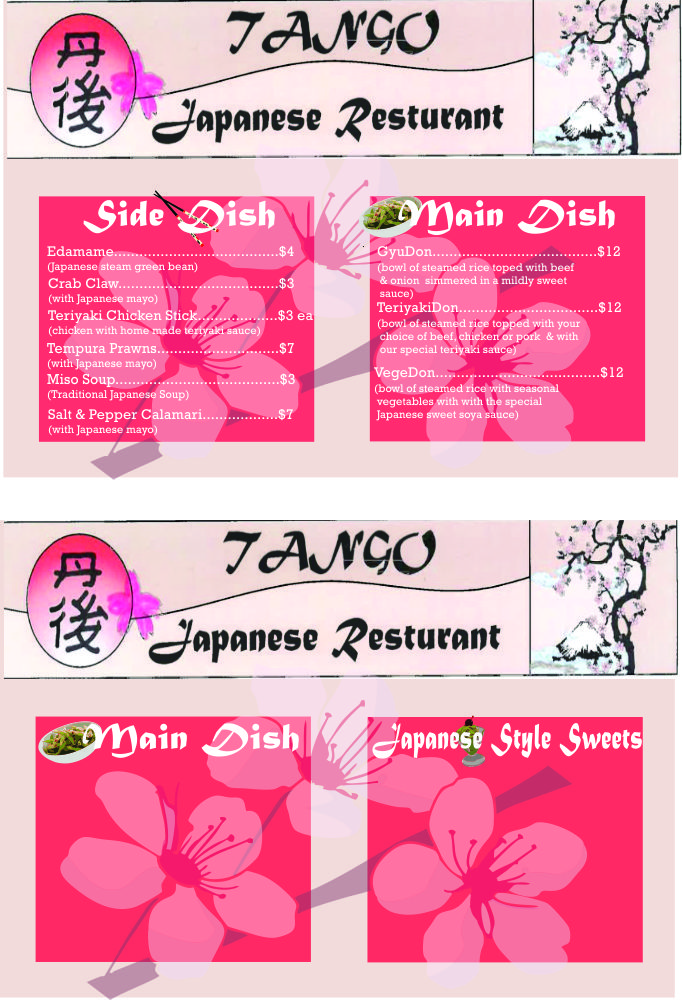 Menu Design by HollyBlue Studio for this project | Design #3104065