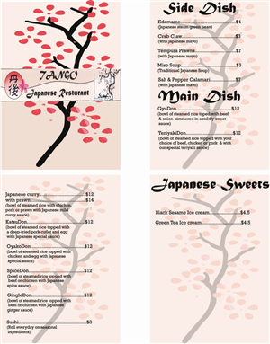 Diseño de Menú por HollyBlue Studio para este proyecto | Diseño: #3104074