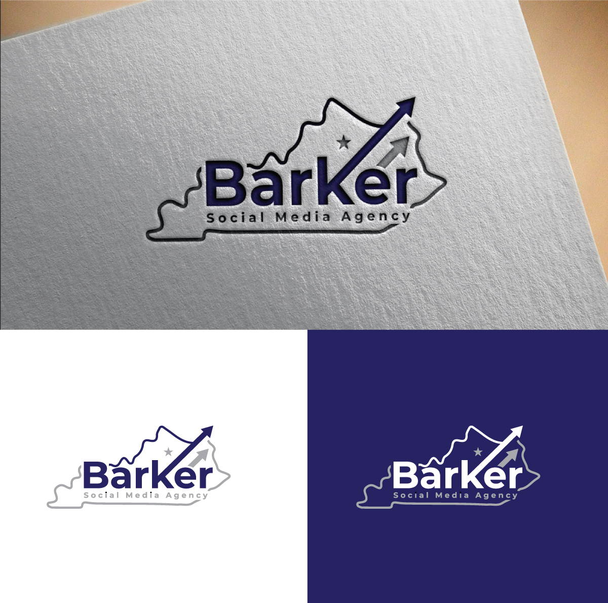Logo Design by RS_Design for Barker Social Media Agency | Design: #32710592