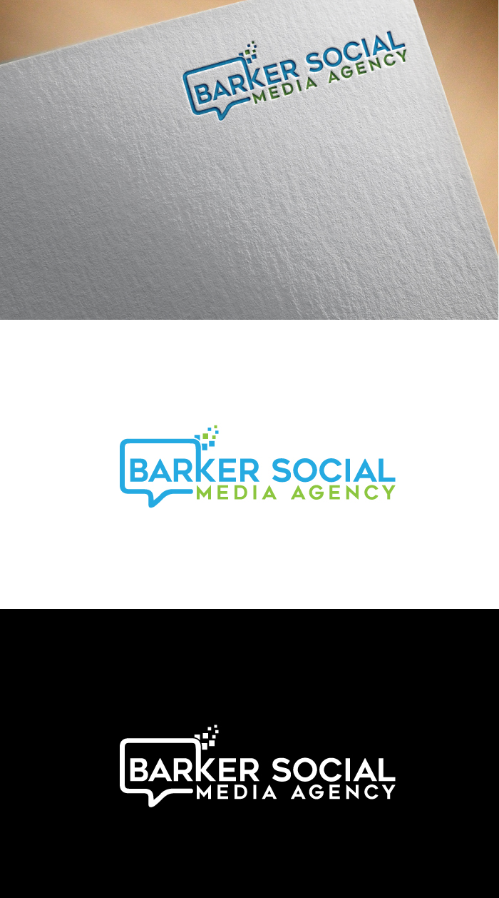 Diseño de Logo por SoltBee para Barker Social Media Agency | Diseño #32714385