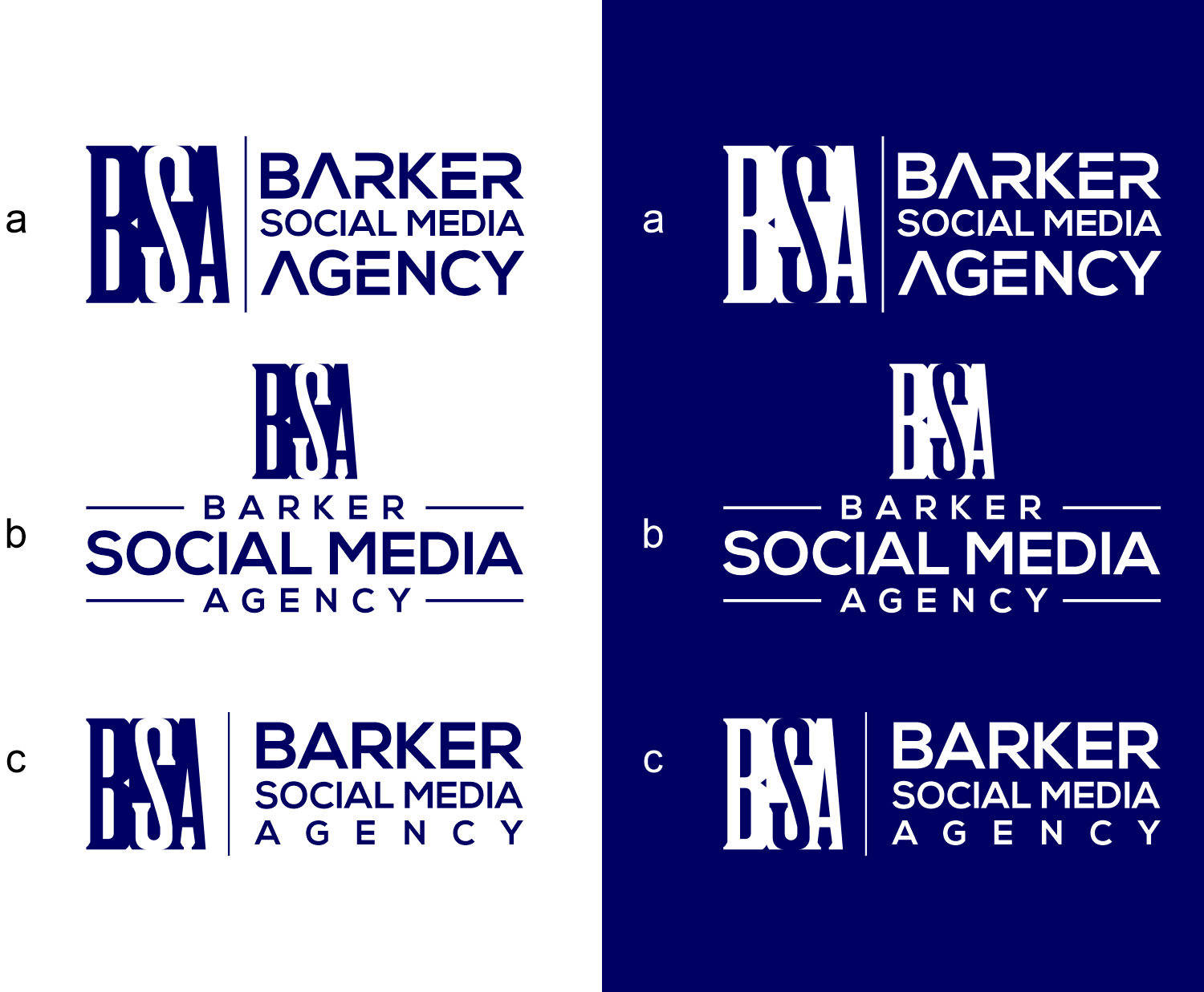 Logo-Design von cah awu für Barker Social Media Agency | Design #32708582