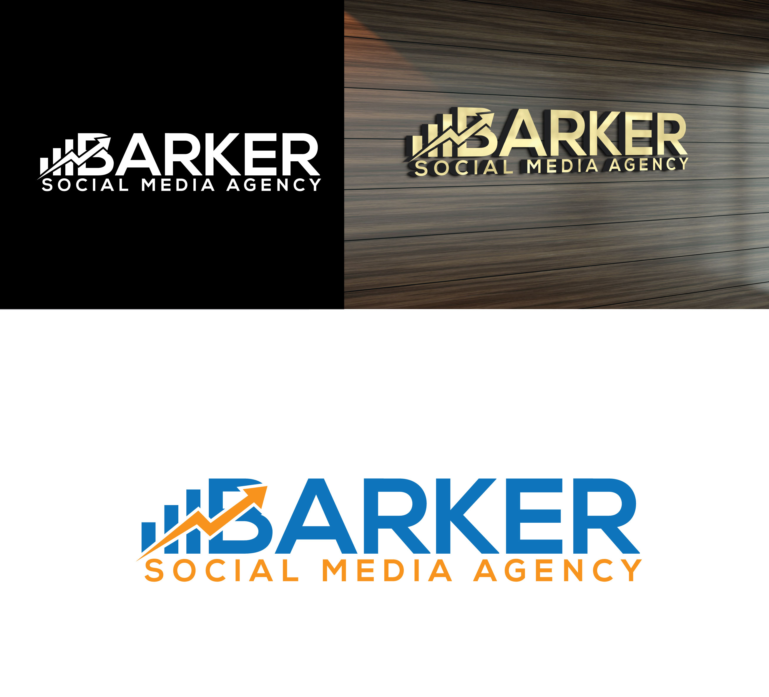 Logo Design by M-Designer. for Barker Social Media Agency | Design #32710524