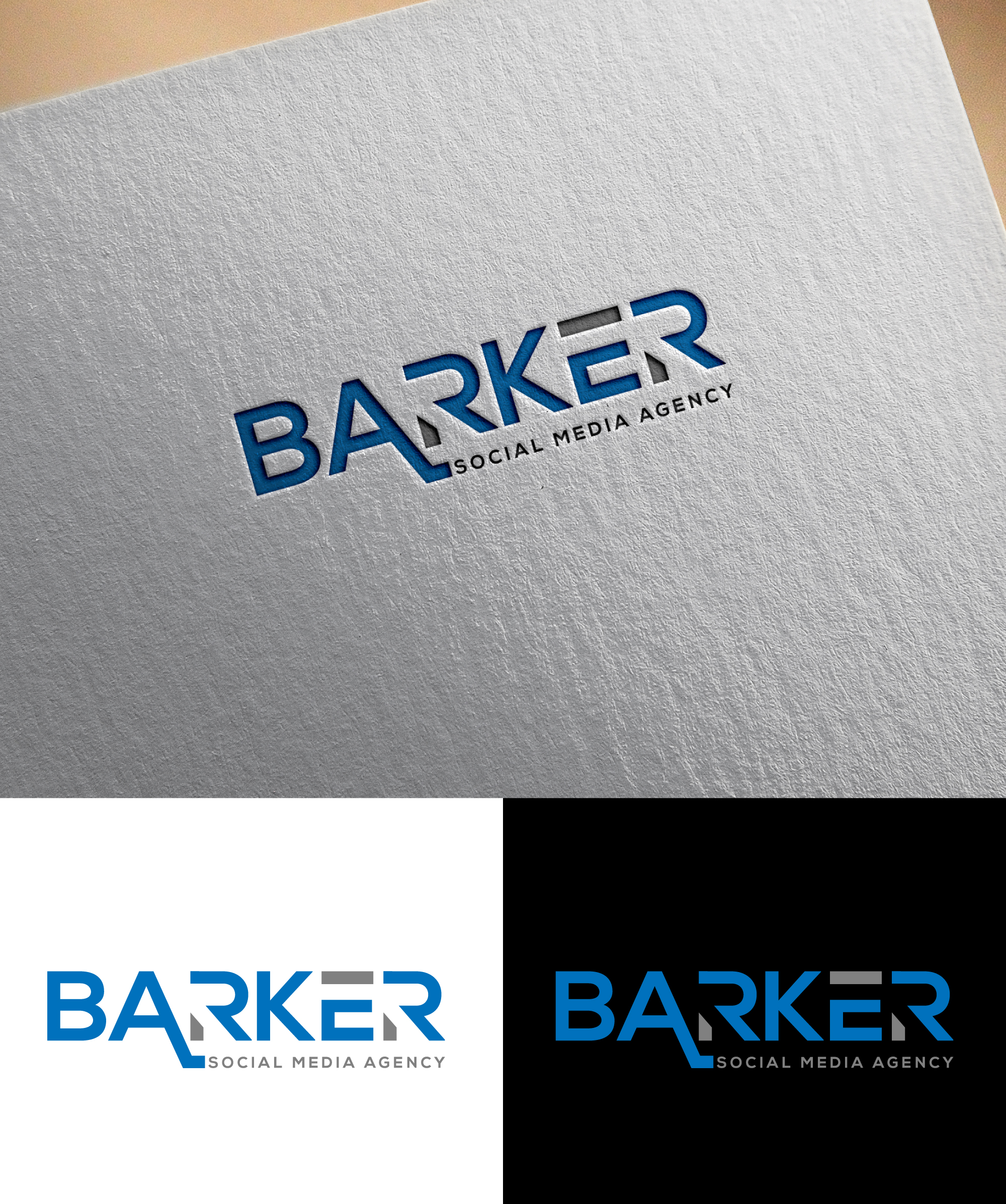 Logo Design by akdesigner99 for Barker Social Media Agency | Design #32714569