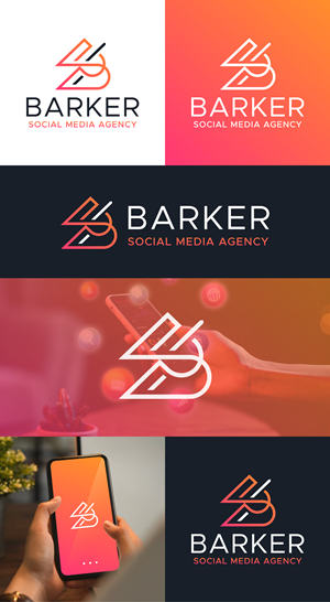 Logo Design by debdesign for Barker Social Media Agency | Design: #32709332