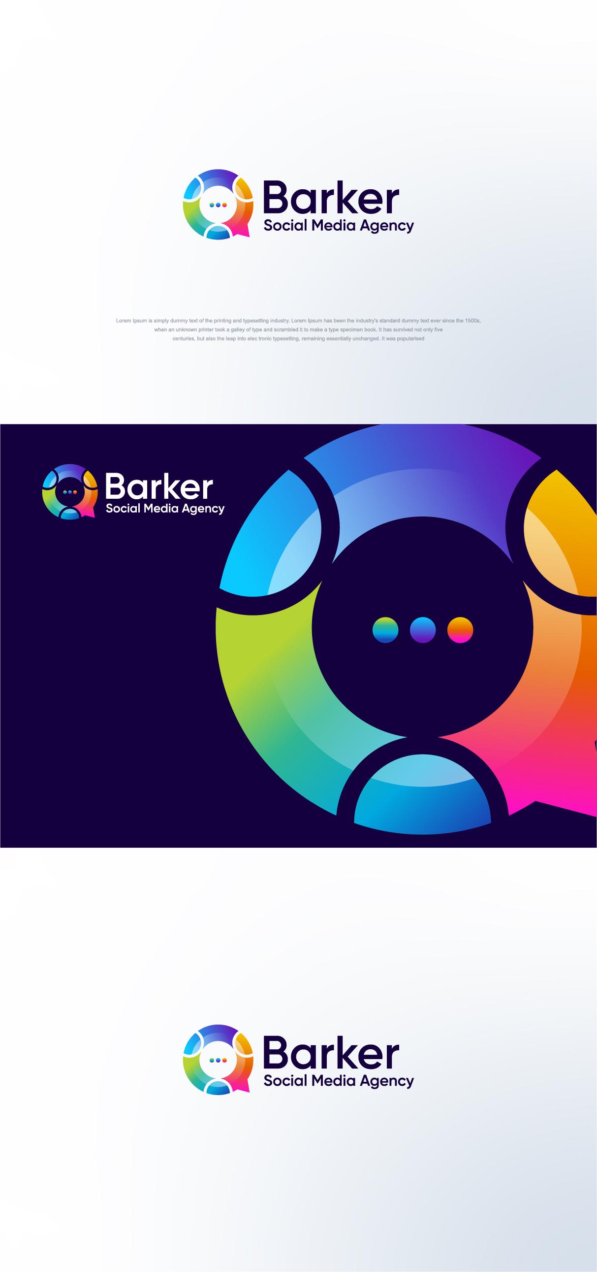 Diseño de Logo por sushsharma99 para Barker Social Media Agency | Diseño #32710444