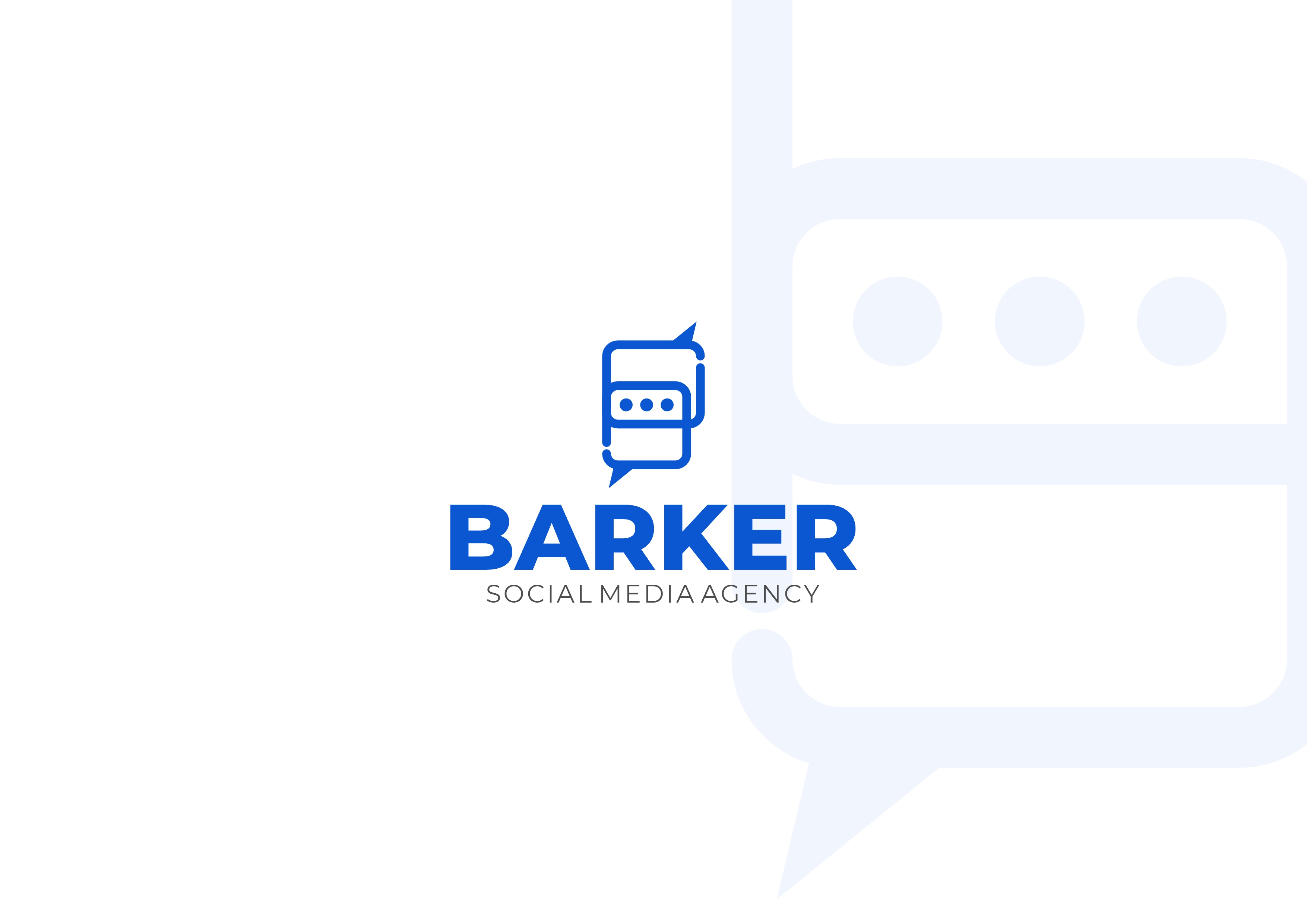 Diseño de Logo por sani purohit para Barker Social Media Agency | Diseño #32714723