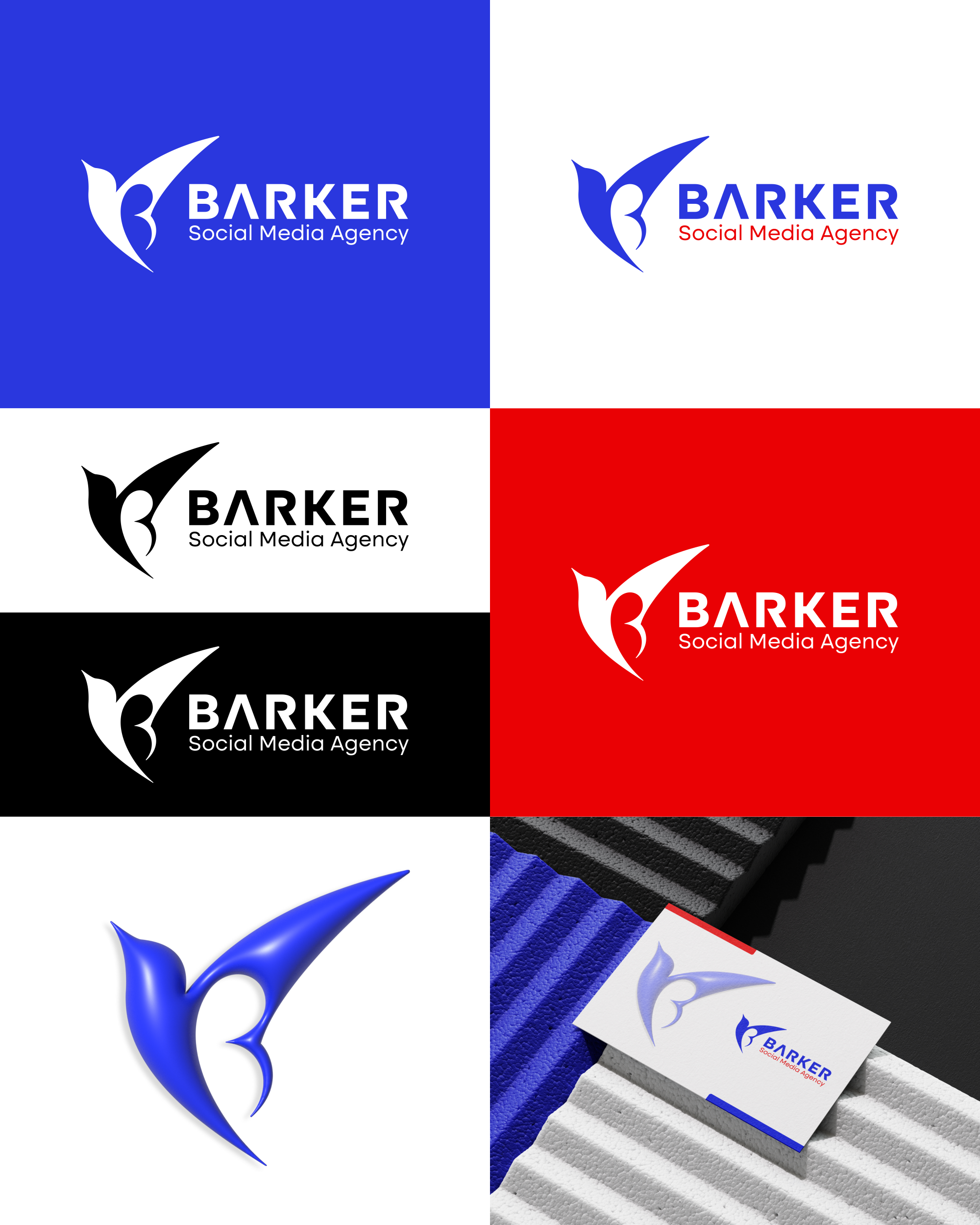Logo-Design von kasva1 für Barker Social Media Agency | Design #32709353