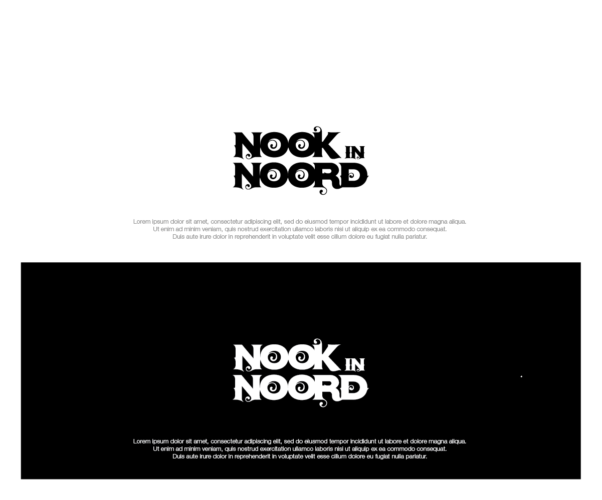 Elegant, Upmarket, hairdressing Logo Design for Nook in Noord by
