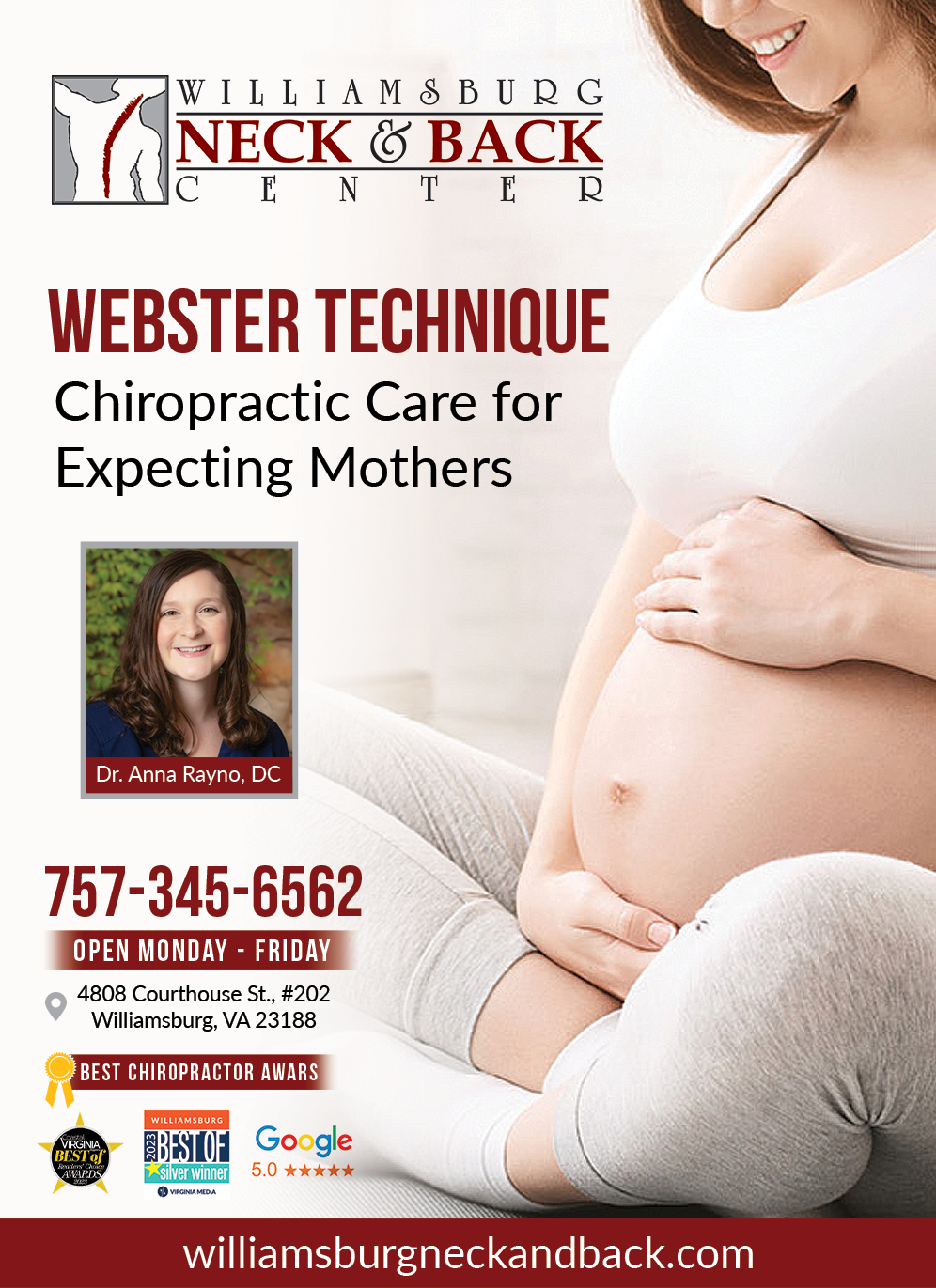 Grafik-Design von Andrés Sebastián für Williamsburg Neck and Back Center | Design #32713363