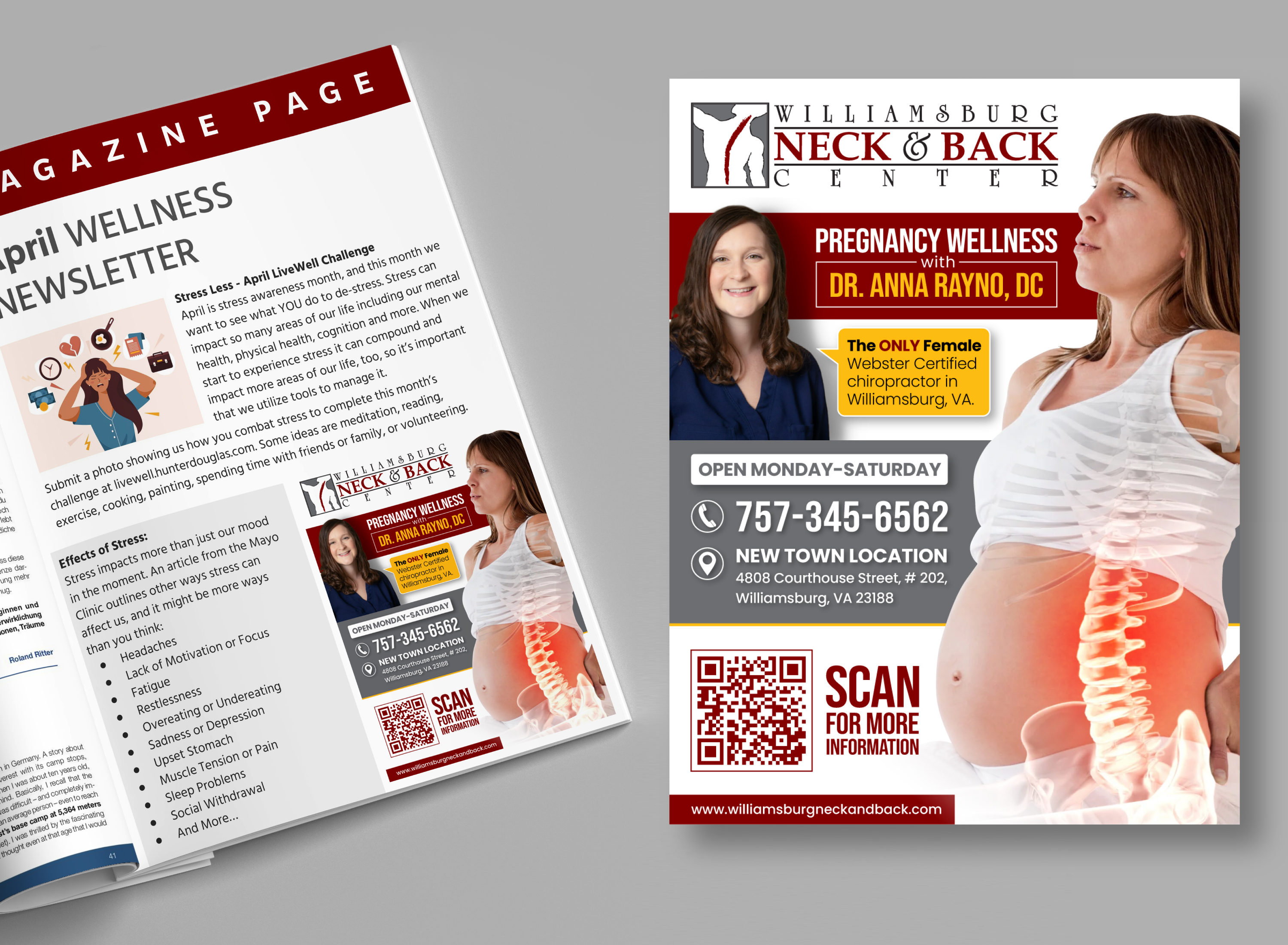 Graphic Design by Winki for Williamsburg Neck and Back Center | Design: #32726658
