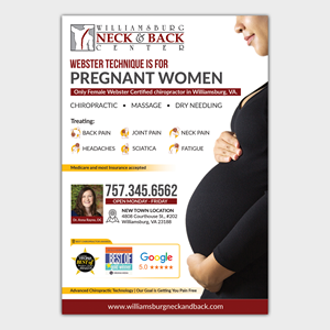 Graphic Design by Sun Creative for Williamsburg Neck and Back Center | Design: #32717503