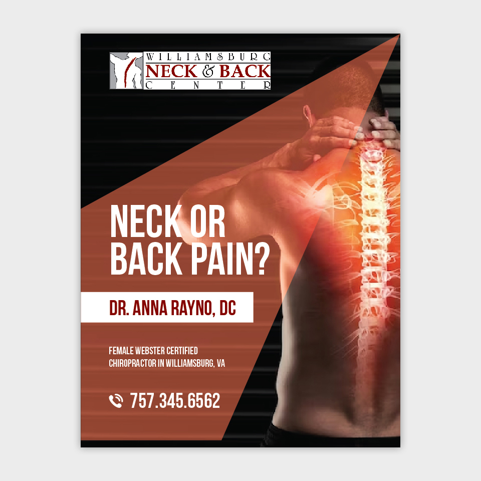 Graphic Design by YourLogoMaster for Williamsburg Neck and Back Center | Design #32722438