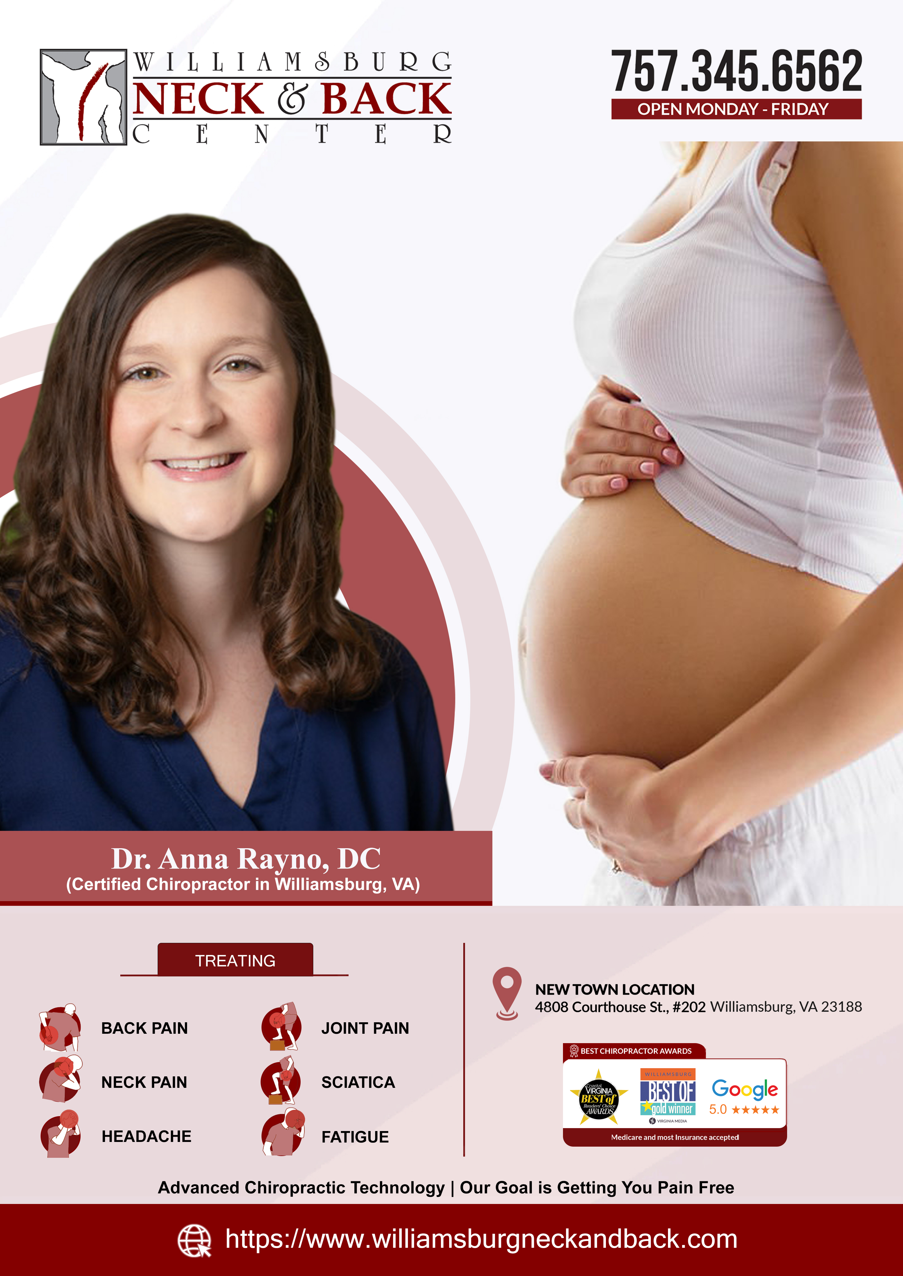 Graphic Design by Innovent for Williamsburg Neck and Back Center | Design #32717811
