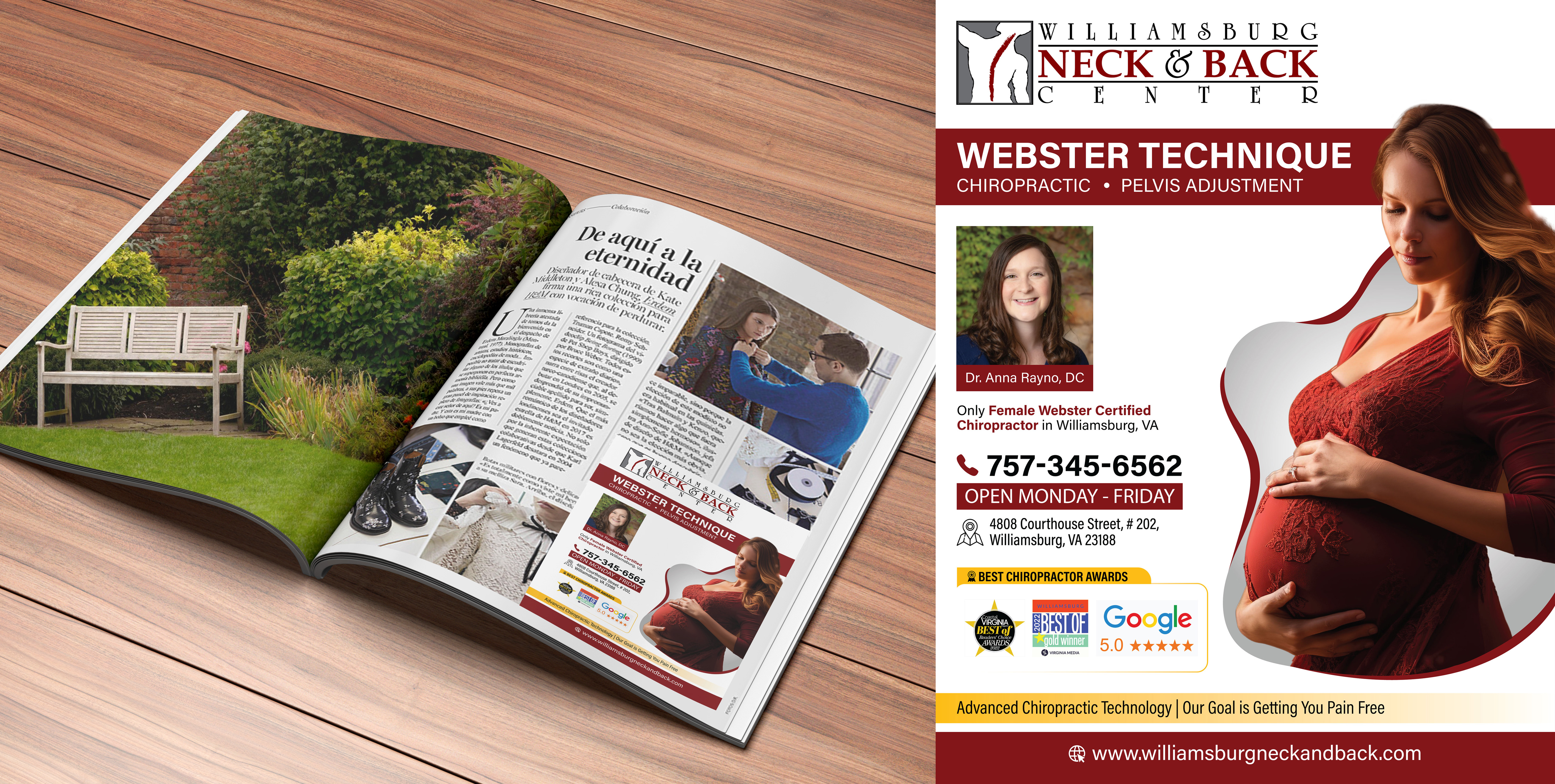 Graphic Design by Impressive Designs for Williamsburg Neck and Back Center | Design #32715817