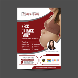 Graphic Design by ThiagoB for Williamsburg Neck and Back Center | Design: #32712749