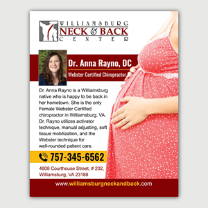 Graphic Design by Bidita Saha for Williamsburg Neck and Back Center | Design: #32713361