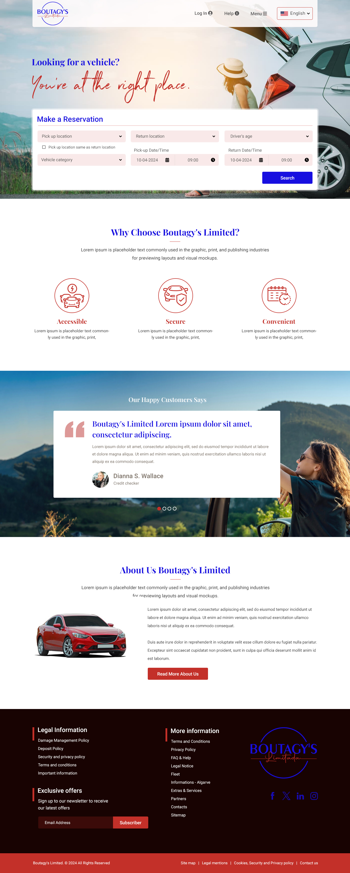 Web Design by RP Digital for Boutagy's Ltd | Design #32720081