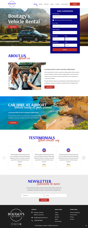 Web Design by pb for Boutagy's Ltd | Design: #32718154