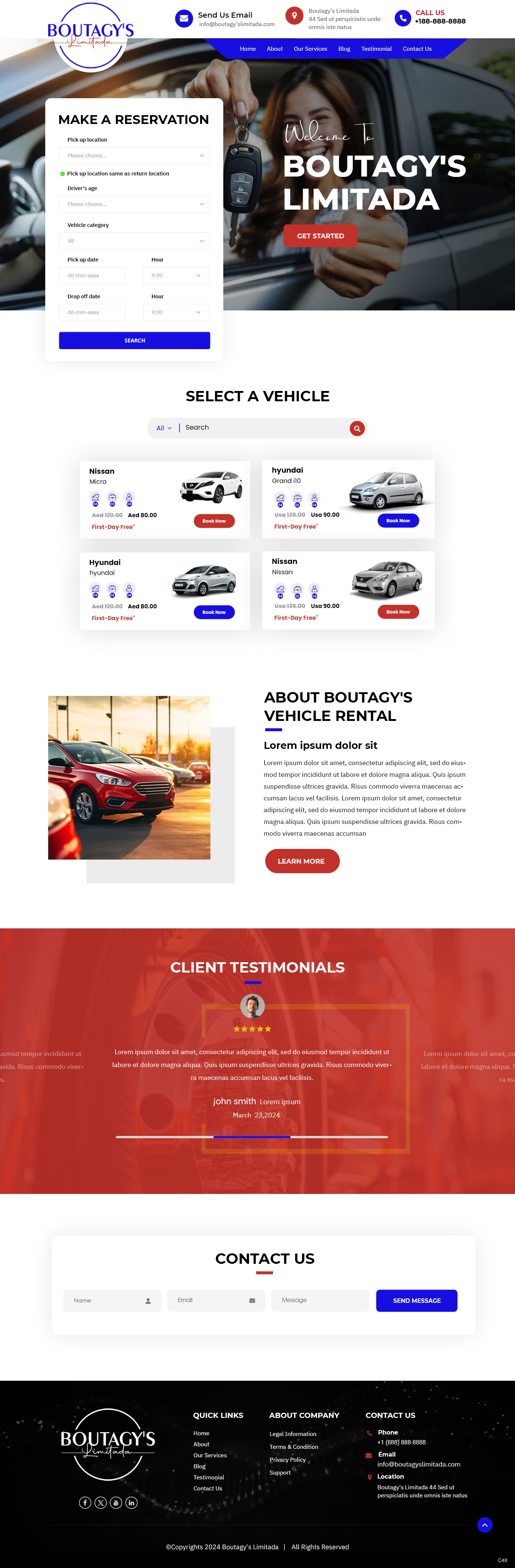 Web Design by pb for Boutagy's Ltd | Design #32718155
