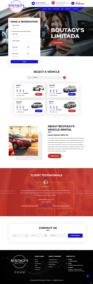 Web Design by pb for Boutagy's Ltd | Design: #32718155