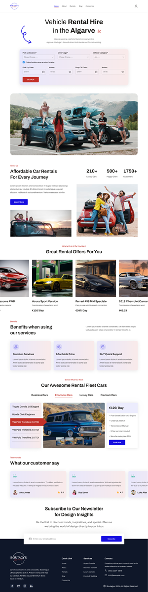 Web Design by Pram Shaw for Boutagy's Ltd | Design: #32729999