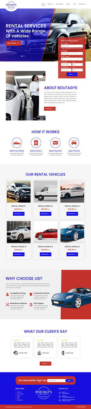 Web Design by Creations Box 2015 for Boutagy's Ltd | Design: #32716404
