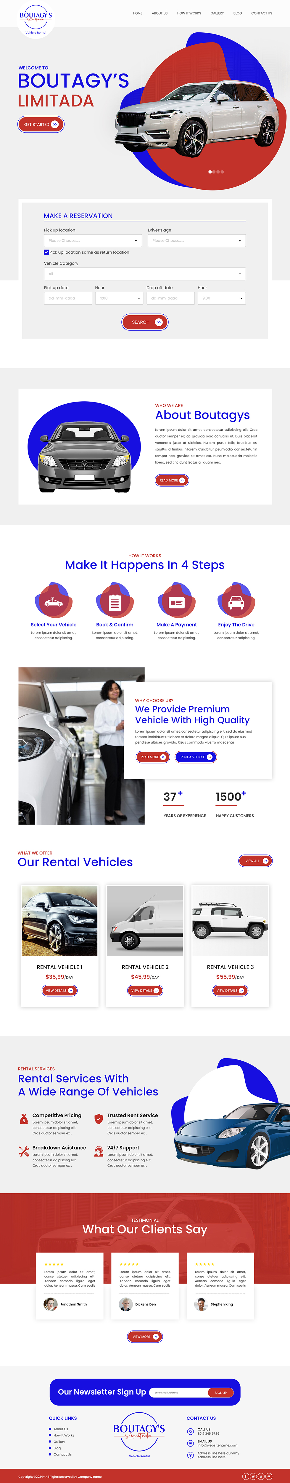 Web Design by Creations Box 2015 for Boutagy's Ltd | Design #32716416