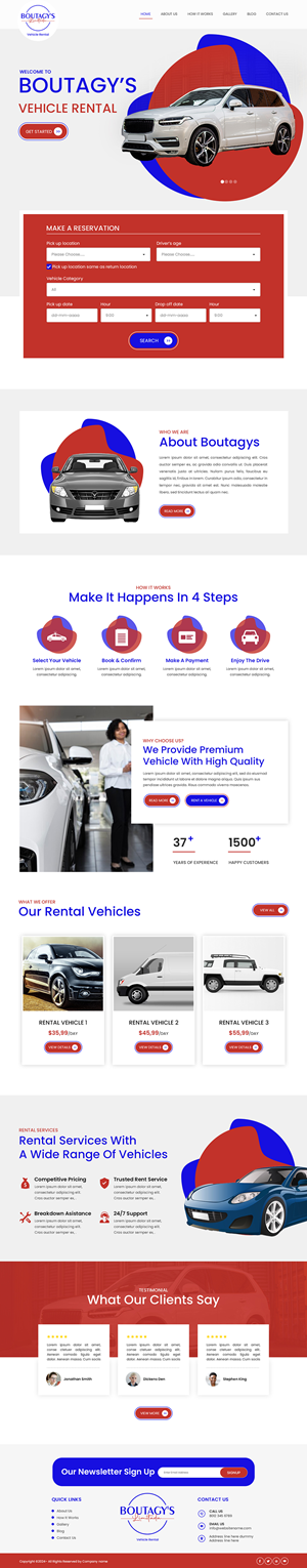Web Design by Creations Box 2015 for Boutagy's Ltd | Design: #32716417