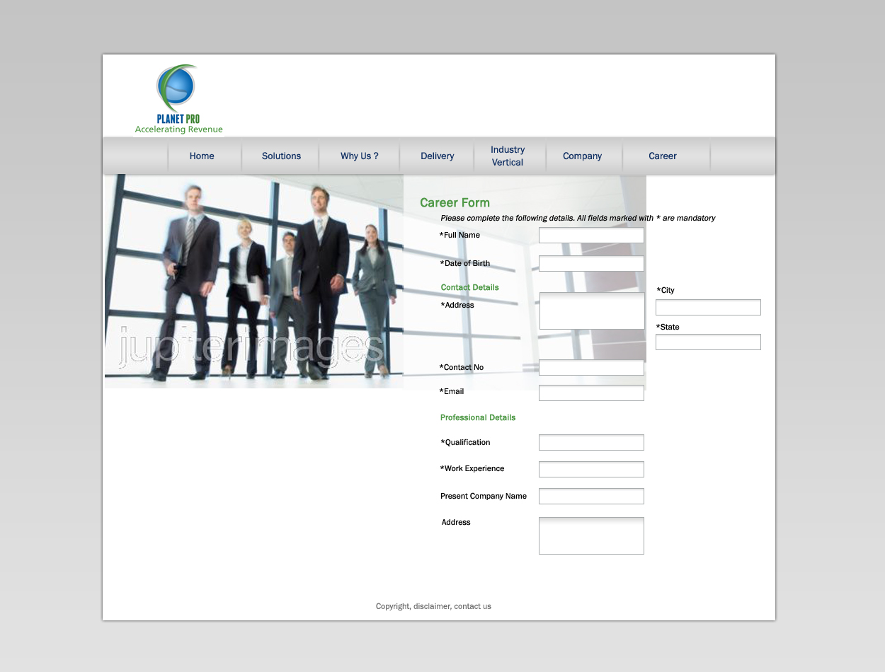 Web Design by deph for PlanetPro Inc. | Design #70326