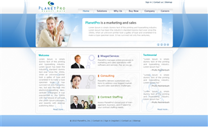 Web Design by Parag Thakur for PlanetPro Inc. | Design #69148