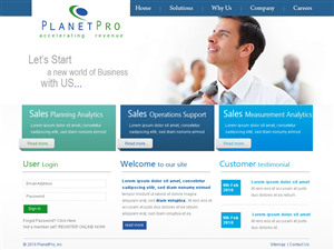 Web Design by creative suite for PlanetPro Inc. | Design #71500