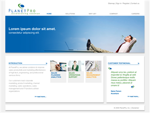 Web Design by Studio Pica for PlanetPro Inc. | Design #70542