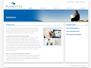 Web Design by Studio Pica for PlanetPro Inc. | Design: #70544