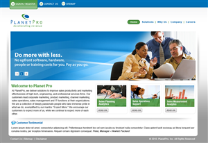 Web Design by Sky Ram for PlanetPro Inc. | Design: #70452