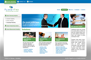 Web Design by Sky Ram for PlanetPro Inc. | Design: #70454