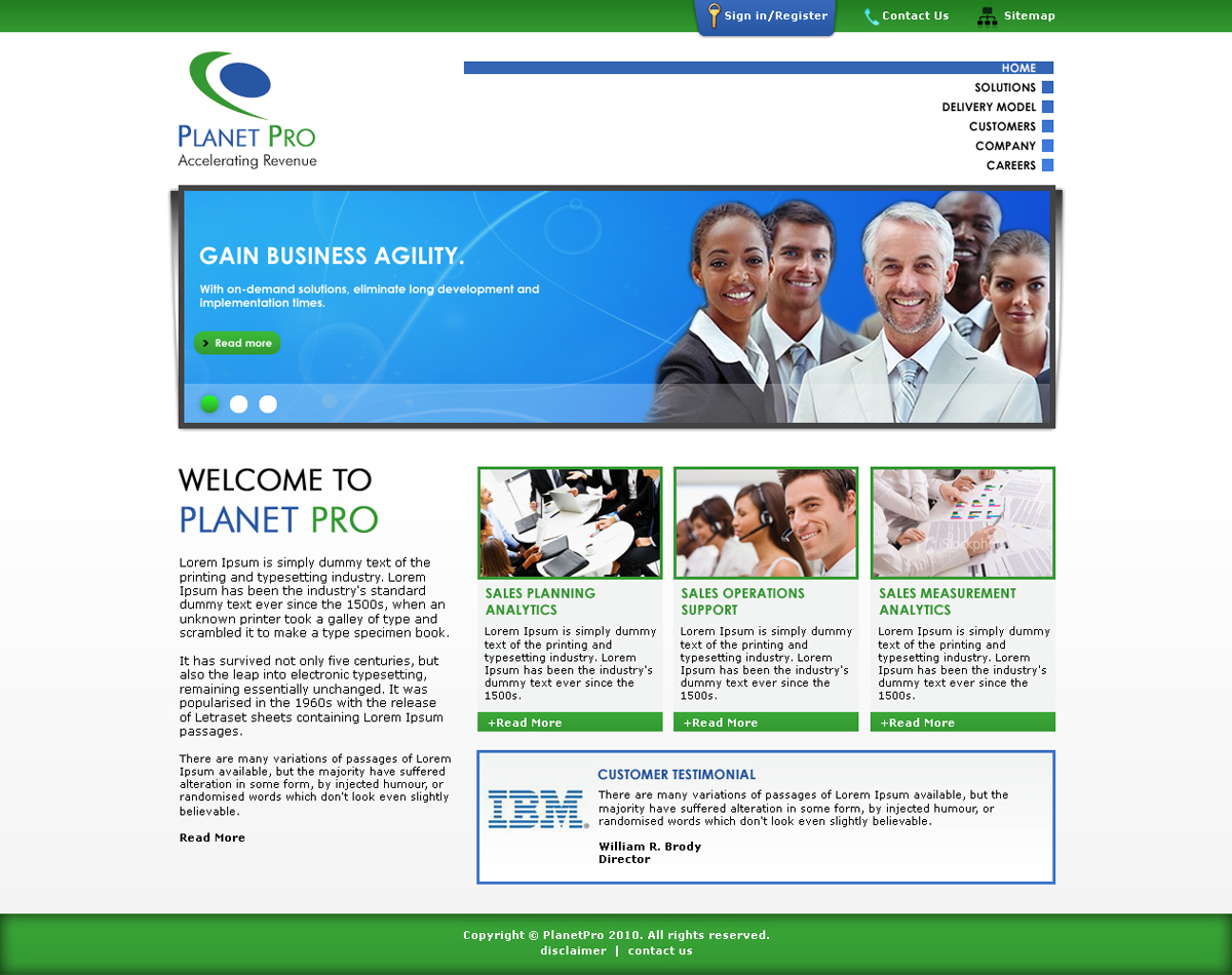Web Design by LogoDesigns.ae for PlanetPro Inc. | Design #69970