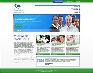 Web Design by LogoDesigns.ae for PlanetPro Inc. | Design: #69970