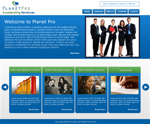 Web Design by LogoDesigns.ae for PlanetPro Inc. | Design: #70484