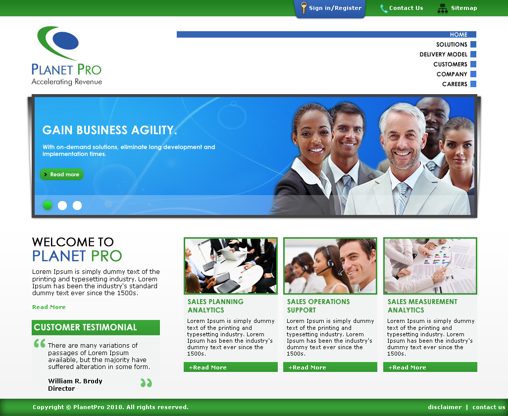 Web Design by LogoDesigns.ae for PlanetPro Inc. | Design #70485