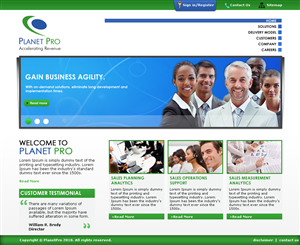 Web Design by LogoDesigns.ae for PlanetPro Inc. | Design: #70485