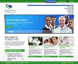 Web Design by LogoDesigns.ae for PlanetPro Inc. | Design #70861