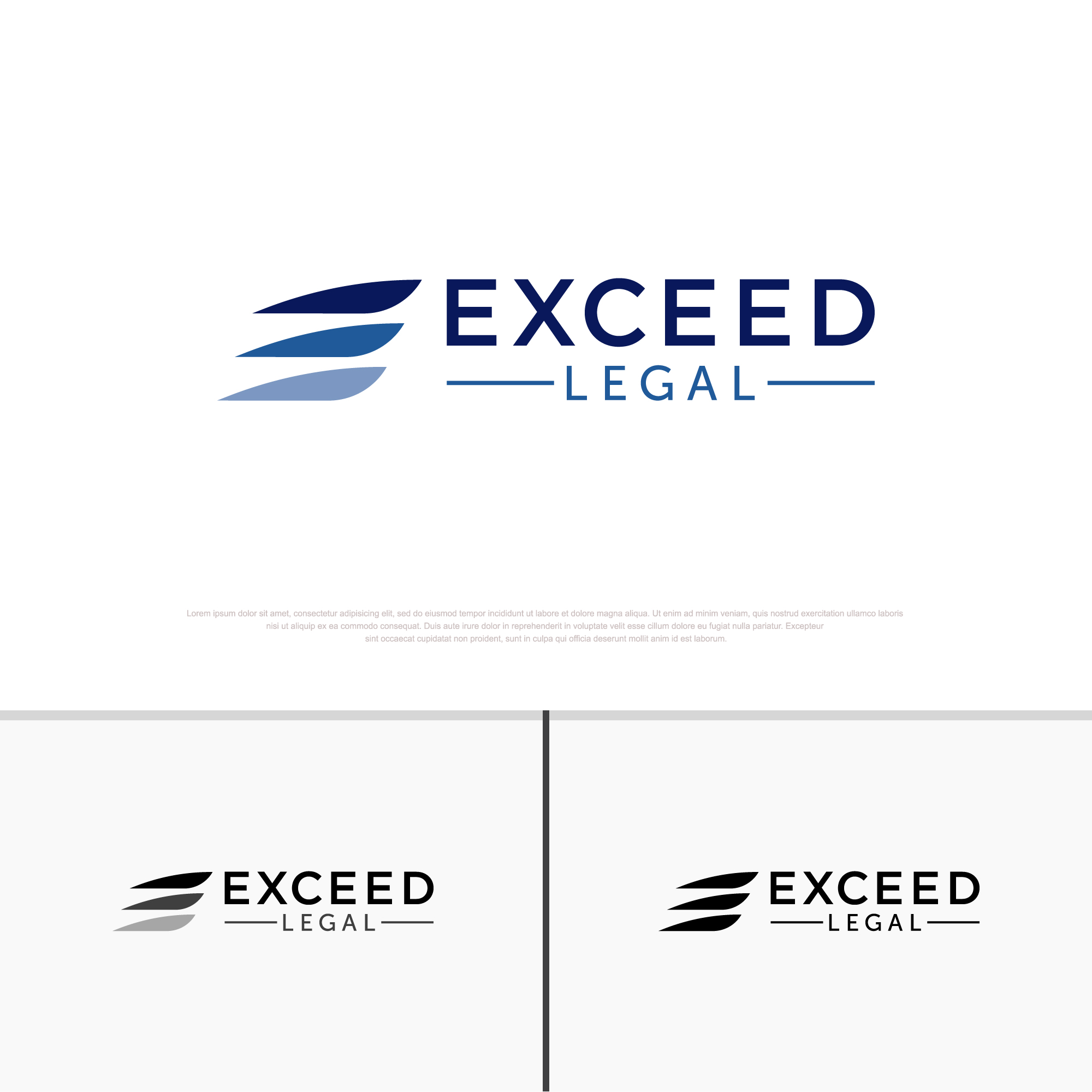 Logo Design by Deejah for Exceed Legal PLLC | Design #32735004
