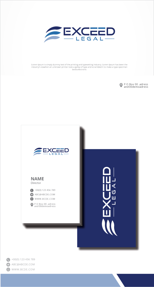 Logo Design by zebronicgraphic for Exceed Legal PLLC | Design #32721848