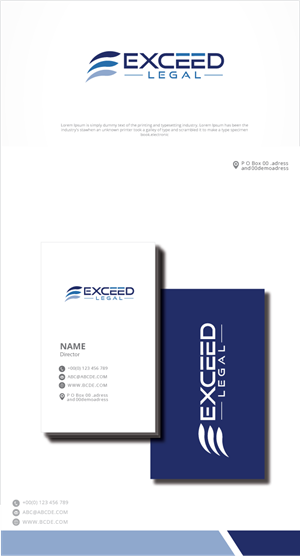 Logo-Design von zebronicgraphic für Exceed Legal PLLC | Design: #32721848