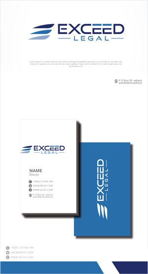 Logo-Design von zebronicgraphic für Exceed Legal PLLC | Design: #32721849