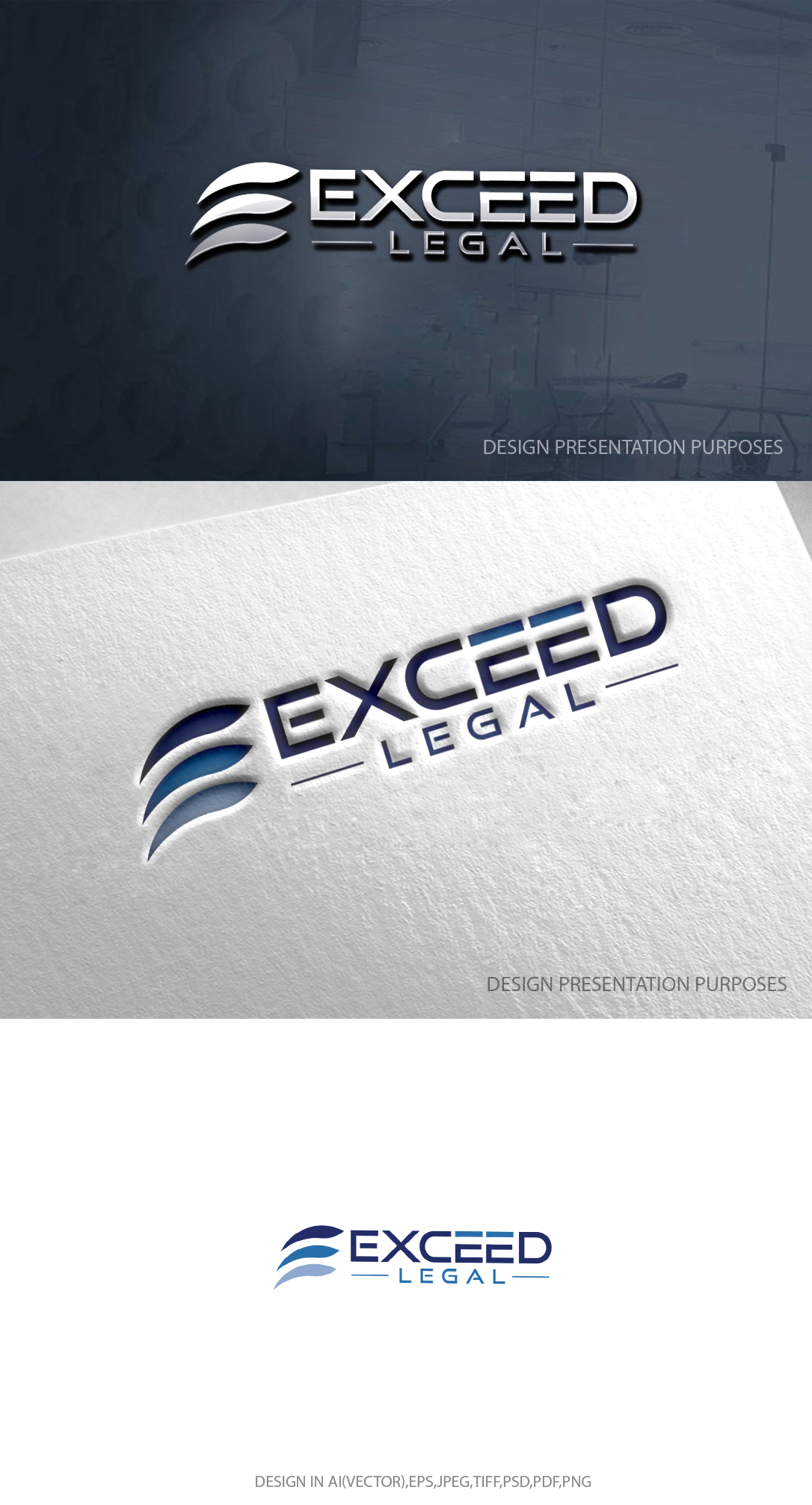 Logo-Design von zebronicgraphic für Exceed Legal PLLC | Design #32721855